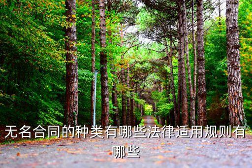 無(wú)名合同的種類有哪些法律適用規(guī)則有哪些