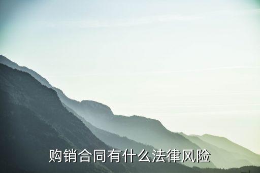 購銷合同法律風險有哪些，購銷合同的法律風險與防范
