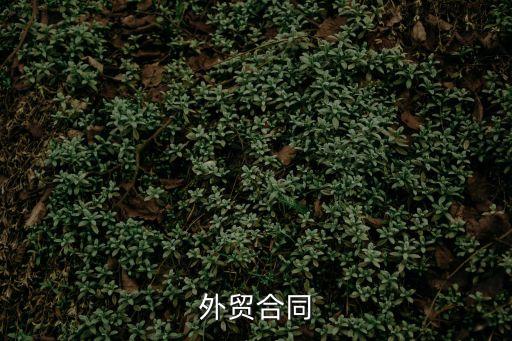 國際貿易合同范本，國際貿易合同