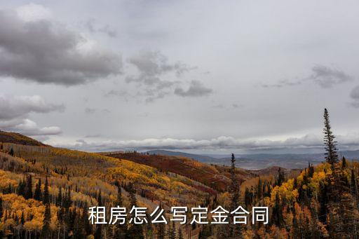 租房定金寫(xiě)哪個(gè)定有效，房屋租賃定金應(yīng)該怎么寫(xiě)