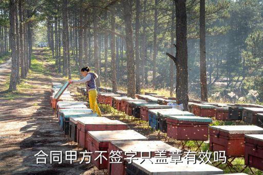 合同不簽字只蓋章生效嗎，合同只有蓋章沒有簽字有效嗎