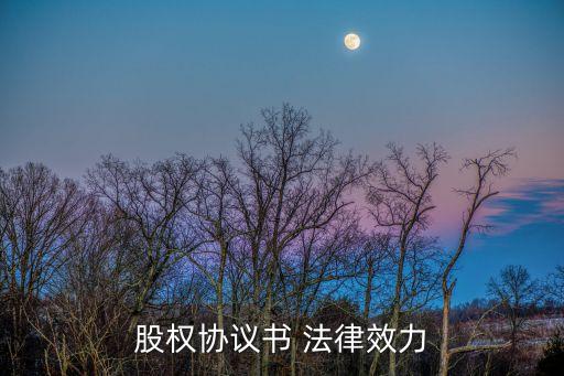 股權(quán)協(xié)議書 法律效力