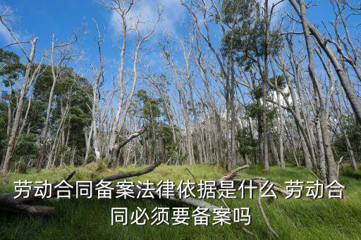 勞動(dòng)合同備案法律依據(jù)是什么 勞動(dòng)合同必須要備案嗎