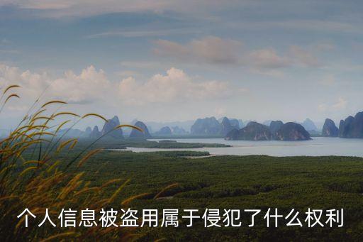 個人信息被盜用屬于侵犯了什么權(quán)利