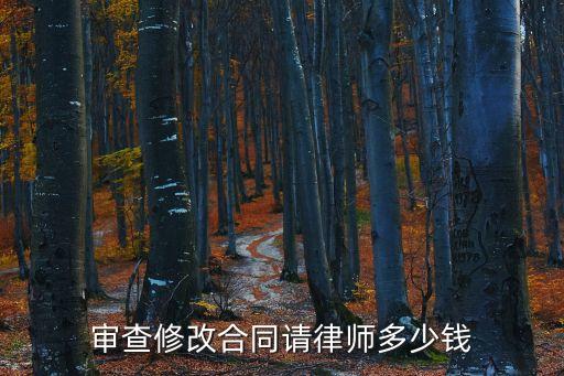 湖州合同法律師大概多少錢(qián)，審查修改合同請(qǐng)律師多少錢(qián)