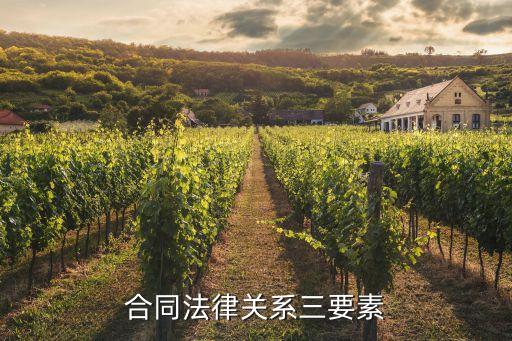 在合同法律關(guān)系中有哪些，合同法律關(guān)系三要素