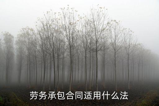 勞務(wù)分包合同適用哪些法律，勞務(wù)承包合同適用什么法