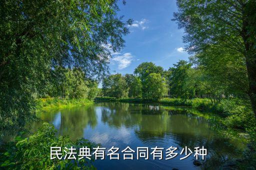 法律規(guī)定了哪些有名合同，有名合同有哪些