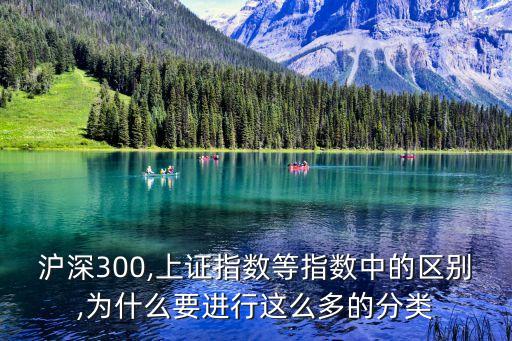 滬深300,上證指數(shù)等指數(shù)中的區(qū)別,為什么要進(jìn)行這么多的分類