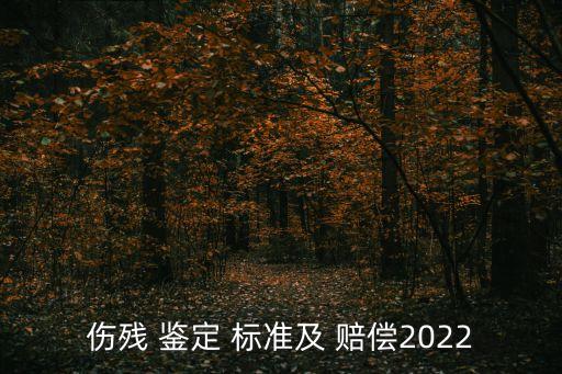 傷殘 鑒定 標準及 賠償2022