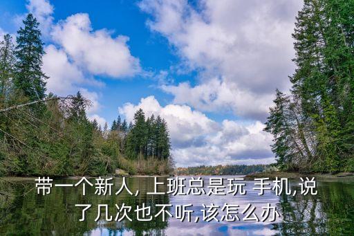 帶一個(gè)新人, 上班總是玩 手機(jī),說(shuō)了幾次也不聽(tīng),該怎么辦