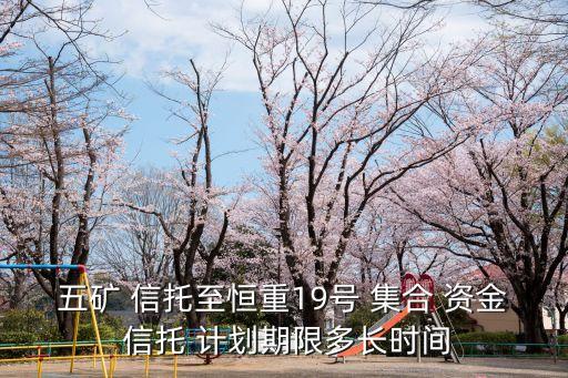 五礦 信托至恒重19號 集合 資金 信托 計劃期限多長時間