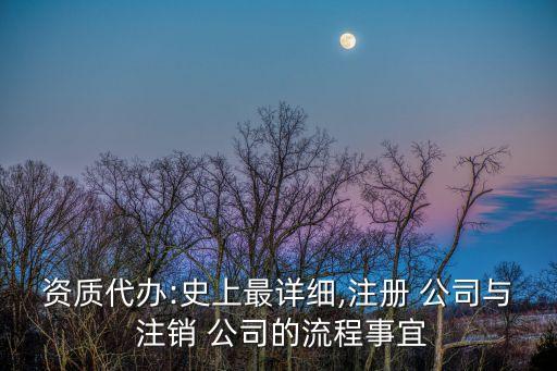 代理注銷公司
