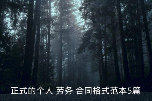 勞務合同版本下載,管道勞務合同范本