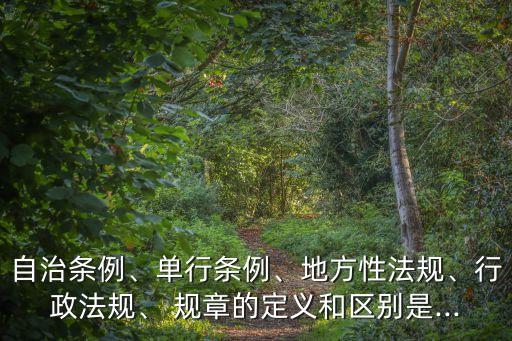什么是政府規(guī)章