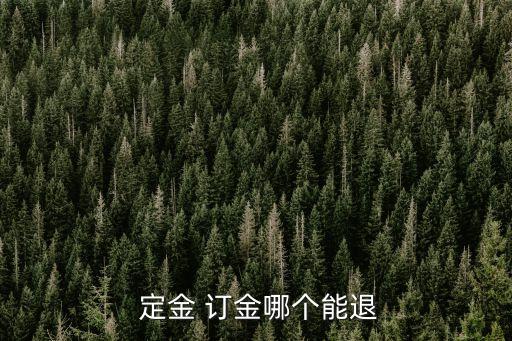定金 訂金哪個(gè)可以退還,定金和訂金之間的區(qū)別