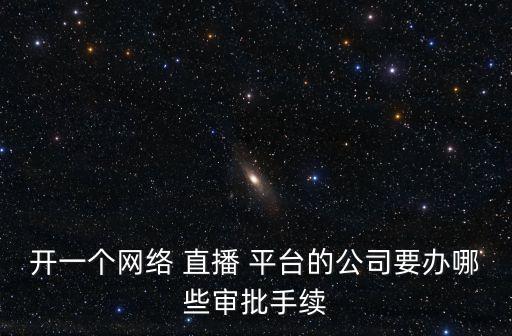 開一個網(wǎng)絡 直播 平臺的公司要辦哪些審批手續(xù)