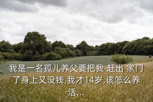 我是一名孤兒養(yǎng)父要把我 趕出 家門了身上又沒錢,我才14歲,該怎么養(yǎng)活...