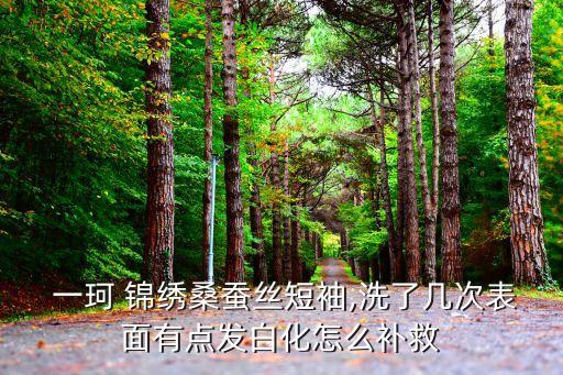 一珂 錦繡桑蠶絲短袖,洗了幾次表面有點(diǎn)發(fā)白化怎么補(bǔ)救