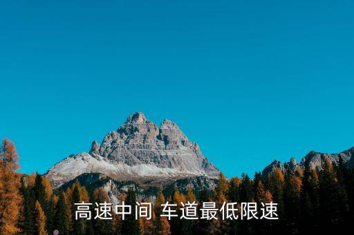 中間車(chē)道
