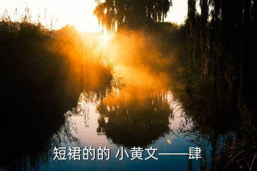 短裙的的 小黃文——肆