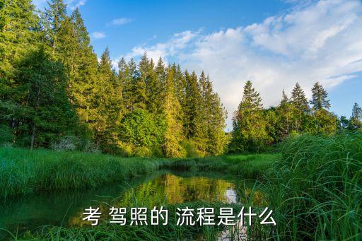 報考駕照流程,考駕照流程及時間安排