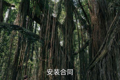安裝合同