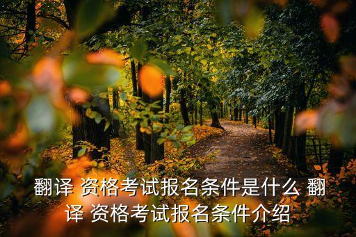 全國翻譯資格證書報考,翻譯資格證書報考時間2020