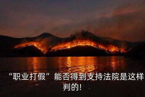 “職業(yè)打假”能否得到支持法院是這樣判的!