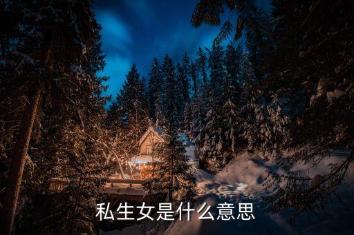 私生女是什么意思