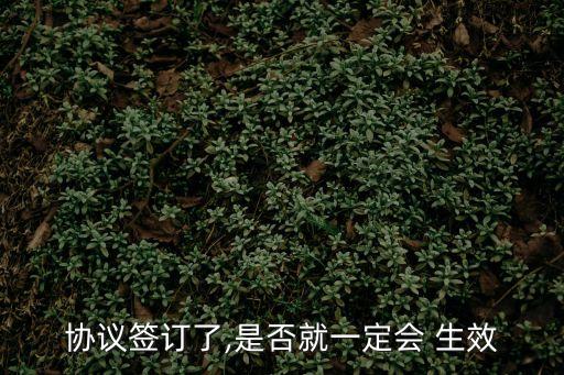簽署的合同如何生效法律規(guī)定,雙方簽署合同在法律上生效嗎