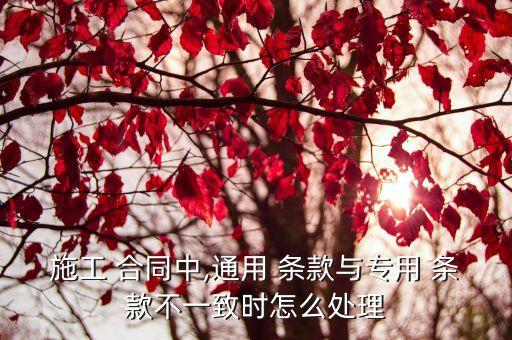 合同條款和技術(shù)條款沖突,合同附件和合同正文條款沖突