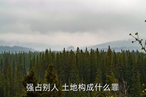 強行霸占他人土地怎么處理