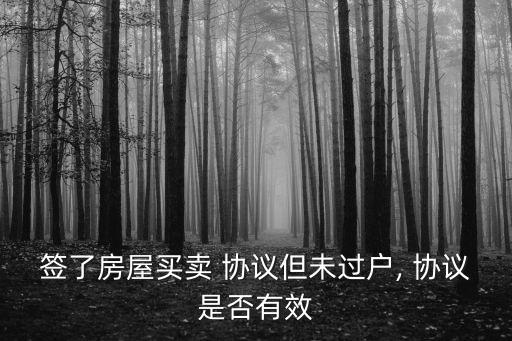 買房子不過戶只寫協(xié)議有效嗎,房子沒過戶私下簽協(xié)議有用嗎