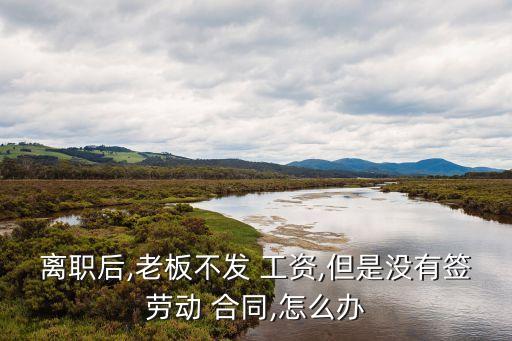 沒簽合同辭職不給工資怎么辦,沒簽勞動(dòng)合同誰吃虧