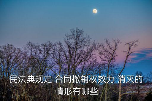 合同消滅的五種情形,合同關系消滅的主要情形