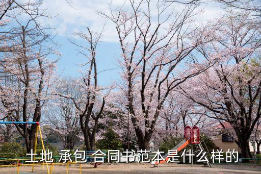 土地承包合同書電子版下載