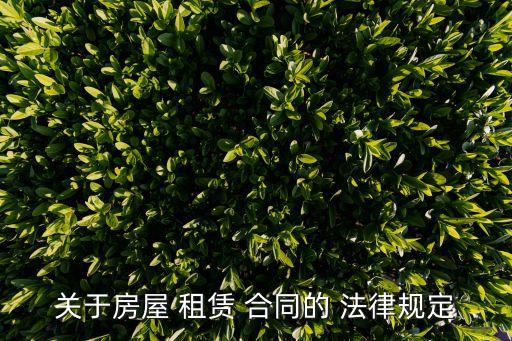 租賃合同涉及哪些法律條款,商鋪?zhàn)赓U合同漲幅法律條款