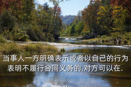 合同法108條的規(guī)定