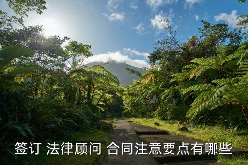 法律服務(wù)簽什么合同好一點