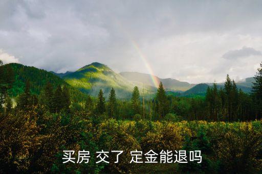 買房已經(jīng)交了定金可以退嗎,買二手房千萬別提前過戶