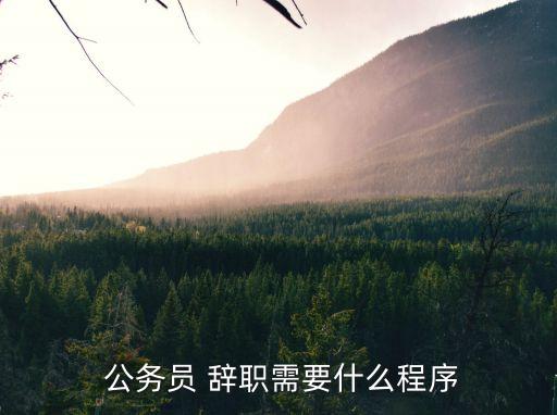公務(wù)員辭職