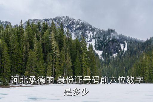 河北身份證開頭,身份證查詢個人信息查詢