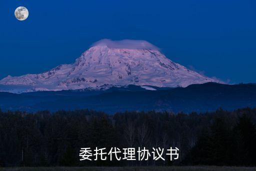  委托代理協(xié)議書