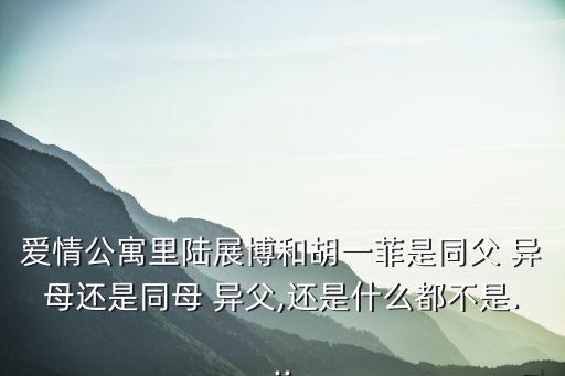 異父異母