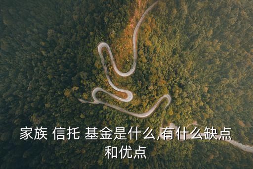 家族 信托 基金是什么,有什么缺點(diǎn)和優(yōu)點(diǎn)