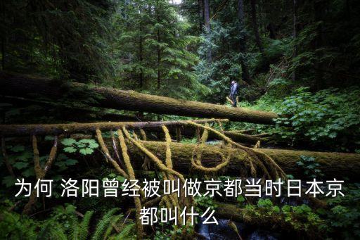 為何 洛陽曾經(jīng)被叫做京都當(dāng)時(shí)日本京都叫什么