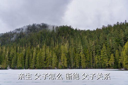 如何斷絕父子關(guān)系,法律如何斷絕父子關(guān)系
