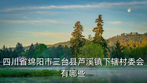 四川省綿陽市三臺(tái)縣蘆溪鎮(zhèn)下轄村委會(huì)有哪些