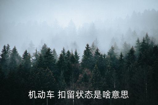 扣留